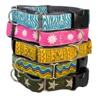 brand new earthdog eco friendly hemp buckle martingale dog collars in five styles