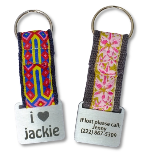 earthdog hemp keychains with custom engraving