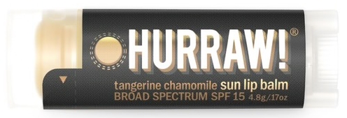 hurraw vegan tangerine chamomile sun lip balm