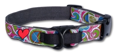 earthdog hemp breakaway safety collar with pressure control Velcro system in Flanagan pattern